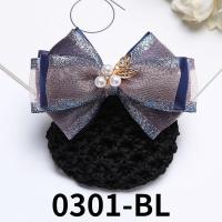 ราคา New Japanese and Korean flowers hair net bank hotel work hair accessories temperament nurse dual use hair clip net pocket (15613214256)