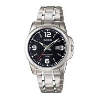 ราคา นาฬิกาข้อมือ Casio นาฬิกาข้อมือผู้หญิง สายสเตนเลส รุ่น LTP 1314D 1A หน้าปัดดำ ตัวล็อกบานพับ สายสแตนเลส คาสิโอ แท้ ของแท้100 ประกัน CMG (15236593184)
