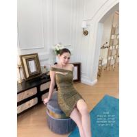 ราคา เดรสเกาะอกกริดเตอร์ แต่งสายสะพายบ่า เดรสเกาะอกสะพายบ่า เกาะอกผ้าวิ๊ง เดรสออกงาน ชุดพิตตี้ ชุดpr ชุดเที่ยว เดรสเข้ารูป (18124209370)