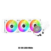 ราคา Water Cooling AIO CPU Cooler 360 Display Monitor RGB Fan Liquid Heatsink Radiator 1700 1200 115X 2011 2066 AM5 AM4 AM3 AMD lesufgmze7 (20996720146)