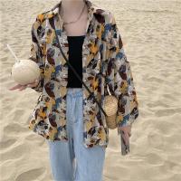 ราคา mimi didi พร้อมส่ง เสื้อแขนยาวผู้หญิง ฮาวาย แฟชั่น ลายดอกไม้สไตล์เกาหลีสุดชิค หลวม วันหยุดที่ชายหาด ดีมาก W257 (19806918480)