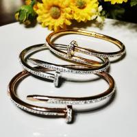 ราคา Inspire Jewelry กำไลตะปูฝังเพชร งดงาม ปราณีต มีสามสีให้เลือกใส่ ปิดเปิดง่าย งานจิวเวลลี่ สวยหรู (19569071316)