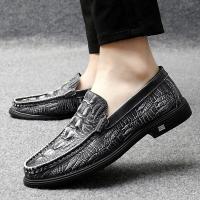 ราคา 2021crocodile skin loafer shoes men genuine leather slip on moccasins handmade man casual shoes drive walk luxury leisure Zapatos (10943274063)
