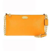 ราคา กระเป๋าสะพาย COACH แท้ หนังแท้ หนังนิ่ม สีสวย สายหนังแท้และโซ่ ปรับความยาวสายได้ มีช่องใส่บัตรด้านหลัง COACH 52709 PEBBLED LEATHER QUINN CROSSBODY MINI SHOULDER BAG (1394092629)