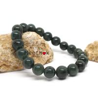 ราคา หินหยกพม่า โทนเข้ม Jade 10 มิล หินสีเขียว เสริมความเจริญก้าวหน้า หินนำโชค กำไลหินมงคล กำไลหิน กำไลข้อมือ กำไลหินเสริมดวง หินสีเขียว By Meechok (1045930448)