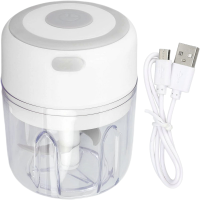 ราคา เครื่องบดพริก เครื่องบดกระเทียม เครื่องปั่นพริก ที่บดกระเทียมไฟฟ้า ความจุแบตเตอรี่ขนาดใหญ่ Mini Garlic Chopper Portable Blender (19601429355)