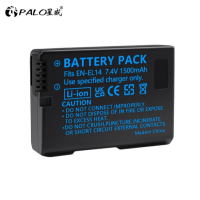 ราคา PALO กล้อง Nikon EN EL14 EN EL14a แบตเตอรี่ ที่ชาร์จ LED D3100 D3200 D3400 D3500 D5100 D5200 D5300 D5500 D5600 Nikon (19572411616)