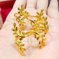 ราคา แหวนช่อมะกอก u0657 รุ่นเคลือบทองหนาพิเศษ หนัก 2 สลึง ทองไมครอน ช่อมะกอก แหวนทองไมครอน แหวนทองชุบ แหวนทองสวย แหวน (19412767280)