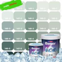 ราคา Beger ICE สีเขียวอมเทา 3 ลิตร ชนิดด้าน สีทาภายใน สีทาบ้านถังใหญ่ ทนร้อน ทนฝน ป้องกันเชื้อรา สีเบเยอร์ ไอซ์ สีบ้านเย็น ร้านสีบ้านสบาย (20870224184)