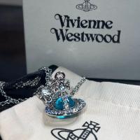ราคา Vivienne Westwood ซีรีส์สามมิติ Saturn ORB สร้อยคอ Rhinestone สีน้ำเงินลาด XL 29สูง (17644423764)