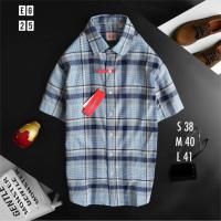 ราคา เสื้อเชิ้ตแขนสั้น ลีวาย ปักจรเข้ ลายสก๊อต สำหรับผู้ชาย เสื้อเชิ้ต ใส่สบาย ผ้าฝ้าย เนื้อผ้าคุณภาพ100 (17582374087)