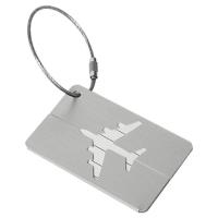 ราคา Luggage Tags For Suitcases Aluminum Metal Airplane Pattern Business Card Holder With ID Name Luggage Tags Travel ID Bag Tag For Travel Luggage Baggage Identifier wondeful (16999726955)