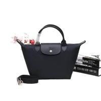ราคา Longchamp Le Pliage Neo 1512578001 Small Shoulder Bag Crossbody Handbag Thick กระเป๋าไนลอน กันน้ำ Dumpling Bag Fashion Casual Backpack Graphite สีเทา (16090835309)