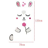 ราคา การ์ตูนกระต่าย3Dสติกเกอร์ติดผนังเด็กอนุบาลเด็กห้องตกแต่งผนังสติกเกอร์ติดประตูสติ๊กเกอร์ติดผนังสติกเกอร์ (5742856469)