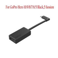 ราคา ใช้อะแดปเตอร์สำหรับโกโปรไมค์ GoPro 3 5มม HERO12 11 10 9 8 6 5 7สีดำ HERO5อะแดปเตอร์ไมโครโฟนเซสชั่น (20627773887)