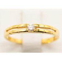 ราคา Happy Jewelry แหวนเพชรของแท้ แหวนเพชรเม็ดเดี่ยวก้านคู่ ทองแท้ 9k 37 5 ขายได้ จำนำได้ ทอง9k 1 3g เพชร 6 ตัง ME530 (8992259354)
