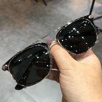 ราคา Chrome Hearts แว่นตากรอบแว่นตาแฟชั่นสำหรับทั้งหญิงและชายครึ่งกรอบขนาดใหญ่ทำจากไทเทเนียมแท้กรอบแว่นเลนส์อ่อนมากป้องกันสีฟ้า (18059124885)