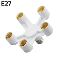 ราคา ขั้วต่อ แบบเกลียว 5 ทาง เต้าเสียบหลอดไฟ E27 ขั้วแยก ขั้วห้อยสำหรับหลอดไฟ สำหรับขั้ว E27 ต่อหลอดไฟได้ 5 หลอดพร้อมกัน Seabuy (17846584045)