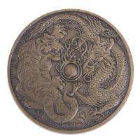 ราคา 1Pcs Dragon Tiger Bronze Coin Bronze Plated 40mm Collectible Coins (14676203764)