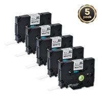 ราคา Brother P Touch TZe 211 TZe211 Label Tape Standard Laminated สำหรับ PT D200 PT D210 PT H110 PT D600 PT 1230PC PT 1280 Black on White 6mm x 8m 5 Pack TZE TZ 211 P Touch Labeling Tapes (896868273)