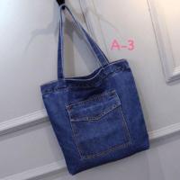 ราคา กระเป๋าผ้ายีนส์ ส่งจากไทย กระเป๋าผ้ายีนส์สีเข้มเนื้อผ้าดีราคาถูก (13579651541)