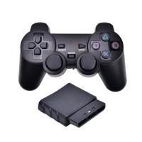 ราคา ไร้สาย Vibrator 2 4GHz USB Controller เกมบลูทูธ Gamepad จอยสติ๊กสำหรับ PS2สำหรับ Sony Playstation 2 (10484344882)