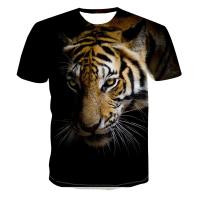 ราคา เสื้อยืดพิมพ์ลายหัวเสือของผู้ชายเสื้อทรงหลวมลำลองแขนสั้นพิมพ์ลายสัตว์แฟชั่นฤดูร้อนปี3D (10222165862)