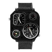 ราคา Men Dual Time Zone Quartz Wrist Watch with Compass (20533884750)