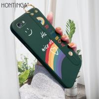 ราคา มีสายรัดข้อมือ Hontinga เคสมือถือ เคสโทรศัพท์ เคส Iphone 5 5s SE 2016กรณี Rainbow Smile Square Original ซิลิโคนนุ่มเหลว Edge ยางมีลวดลายกรณีคลุมทั้งหมดกล้องป้องกันกรณีกลับ (9813597510)