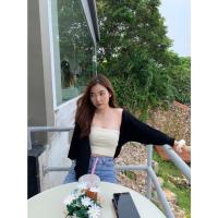 ราคา เสื้อคลุมไหมพรม เสื้อไหมพรมแขนยาว แขนบอลลูน เนื้อนุ่มมากก เสื้อไหมพรมผู้หญิง ไหมพรม ใส่โค้ดWRHVBBลดเพิ่ม60 (17969596078)