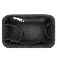 ราคา สำหรับ Celine Sangle Bucket ผู้หญิงรู้สึกว่าแทรกกระเป๋าเครื่องสำอางแบบเป็นสัดส่วนกระเป๋า Shaper Shaper ถุงแต่งหน้าภายในกระเป๋าใส่ของเดินทาง (17176001710)