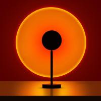 ราคา โคมไฟโรเซ่ LED โคมไฟโปรเจคเตอร์ ไฟโรเซ่ สีรุ้ง โคมไฟโปรเจคเตอร์ RGB LED โคมไฟพระอาทิตย์ Sunset Lamp ไฟแต่งห้องเกาหลี weeklyshop (16814606030)