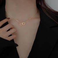 ราคา จัดส่งจากกรุงเทพ สร้อยคอ สร้อยคอจี้รูปหัวใจ 2 ดวงคล้องกัน สร้อยแฟชั่น สร้อยเงิน ประดับเพชรสร้อย สไตล์ญี่ปุ่นเกาหลี (19952728670)