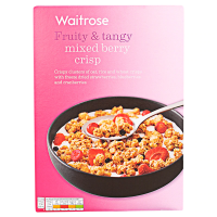 ราคา Waitrose Fruity tangy and Mixed berry Crisp 500g เวทโทรส ฟรุ๊ตตี้ มิกซ์ เบอรี่ คริสพ์ ซีเรียลอาหา (486984258)