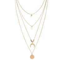 ราคา BODHI Multilayer Simple พระจันทร์ดวงดาวพระอาทิตย์จี้เหรียญโซ่กระดูกไหปลาร้าสร้อยคอเครื่องประดับอุปกรณ์เสริมสำหรับงานปาร์ตี้ (9618291073)