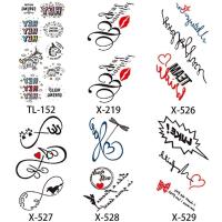 ราคา สติ๊กเกอร์แทททูกันน้ำ สติกเกอร์รอยสักชั่วคราว Tattoo Sticker รอยสักจดหมาย รอยสักไทย ตัวละคร รอยสักรวมกัน (21022316631)