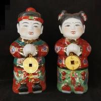 ราคา พร้อมส่ง เด็กคู่อวยพร คู่เด็กสวัสดี กิมท้งเง็กนึ้ง ตุ๊กตาจีนเซรามิก ราคาต่อคู่ ของตกแต่งบ้าน金童玉女 对童 (6695126380)