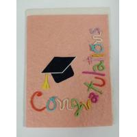 ราคา การ์ดอวยพรเรียนจบรับปริญญา Congratulations ลายหมวกปริญญา diy ทำด้วยมือ การ์ด ของขวัญ วันเกิด ขนาด L (6449486171)