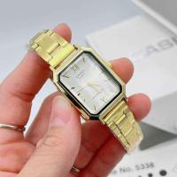 ราคา ใหม่นาฬิกาผู้หญิง นาฬิกา CASIO ผญ นาฬิกาข้อมือหญิง กันน้ำ นาฬิกาสำหรับผู้หญิง สีชมพู หน้าปัดสี่เหลี่ยม ขนาด 30MM หน้าปัดแบบ ขีด และโรมัน (20557278574)