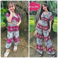 ราคา ชุดเซทคู่แม่ลูกลายช้างลายเหมือนชุดน่ารักมากๆๆๆ (19976558081)
