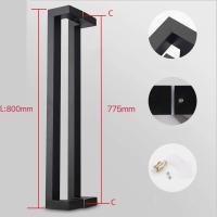 ราคา มือจับประตูสแตนเลสสีดำ ราวจับแบบยาว ประตูกระจก ประตูไม้ ประตูอลูมิเนียมอัลลอยด มือจับประตู ราวจับแบบยาวมือจับประตูดึง 1 คู่ (21248169340)