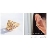 ราคา Ear cuff Premium เอียร์คัฟต่างหูแบบเกี่ยวหู หนีบหู คล้องหู สำหรับคนไม่เจาะหู (20499904203)