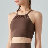 ราคา guller เสื้อกั๊กบราโยคะสายคล้องคอสำหรับผู้หญิงชุดชั้นในกีฬาอัดพลีทเสื้อฟิตเนสแผ่นหน้าอกพร้อมสายคล้องคอ (17135104239)