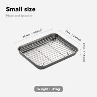 ราคา Witte COD ถาดพร้อมตะแกรง 304สแตนเลส ถาด ถาดอบ ตะแกรง ถาดใส่อาหาร ถาดสี่เหลี่ยม ถาดพักขนม ถาดรองน้ำมัน (20486792254)