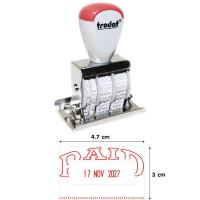 ราคา Trodat 2210 ตรายางวันที่ จ่ายแล้ว ตรวจแล้ว โอนแล้ว PAID แบบธรรมดาใช้กับแท่นประทับหมึกทั่วไป (12600054395)