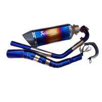 ราคา ชุดท่อรุ้ง ท่อไทเท CBR150R ปี 2019 2021 ปลายท่อ AK 14 นิ้ว (18295516877)