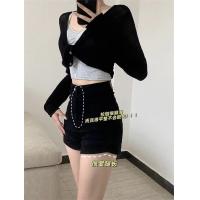 ราคา TOFASHIONS กางเกงขาสั้นผู้หญิงกางเกงยีนส์เอวสูงสไตล์เกาหลียีนส์หลวมแฟชั่น All Match บางหญิง23072501กางเกงผ้ายืด (19818232016)