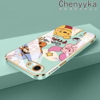 ราคา Chenyyka เคสสำหรับ OPPO A83 A71 A71K A37 A39 A57 A57T ลายการ์ตูนวินนี่เคสช้อนส้อมมีดหมีพูห์ด้านข้างเคลือบดีไซน์ใหม่เคสโทรศัพท์ซิลิโคนฝาปิดเลนส์เต็มกล้องป้องกันกล่องกันกระแทก Softcase (20806422980)