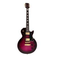 ราคา Gibson Les Paul Custom Purple Electric Guitar Flame Maple Top Noble Purple Surface Golden Accessories Professional Wood Moving Timbre (15836133488)