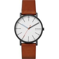 ราคา Skagen Signatur Three Hand 40mm Minimalist Watch Brown Silver (19447360754)